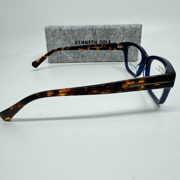 NEW Kenneth Cole Reaction KC0237-3-090-51 Blue Havana Eyeglasses H11970 - Picture 4 of 7